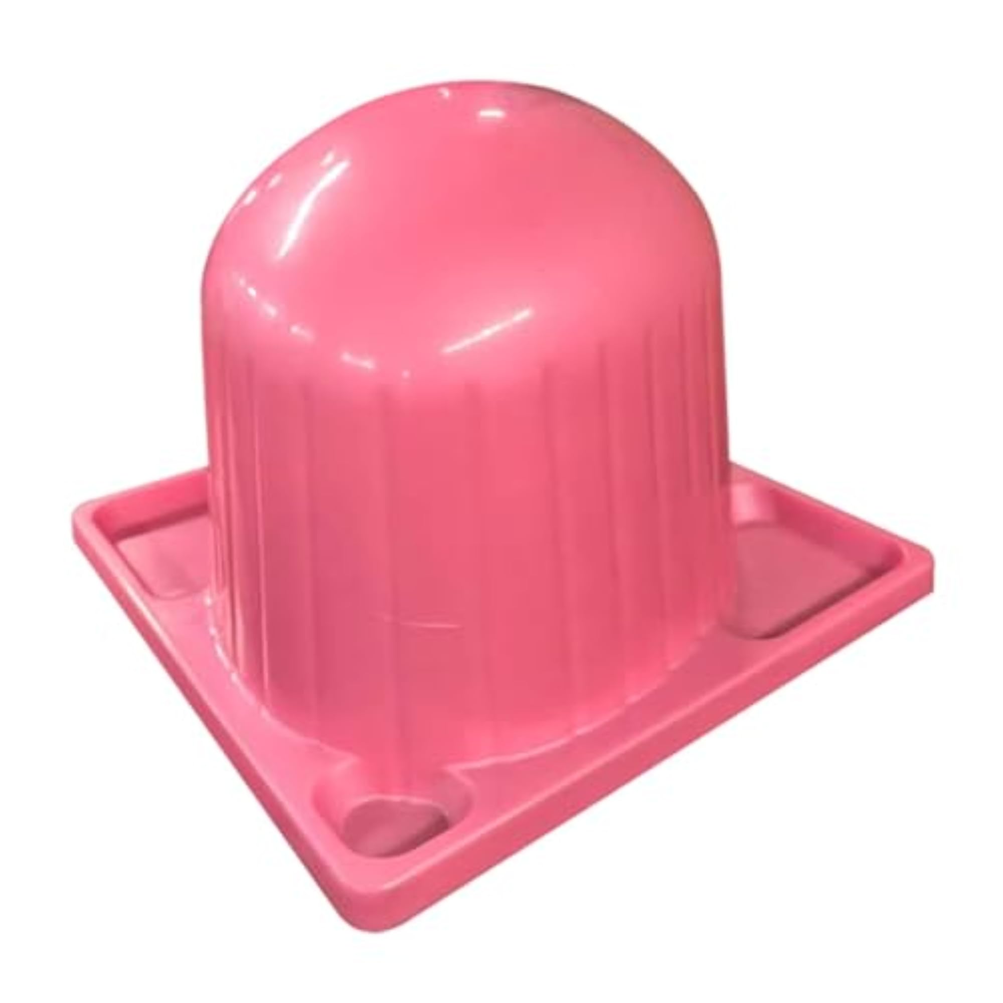 Wig Head Stand with Drainage Slot, Pink